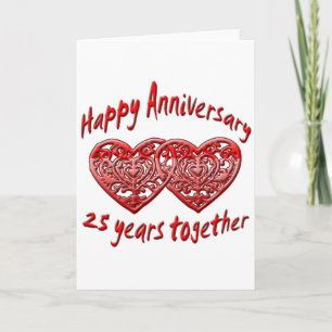 25th. Anniversary Card