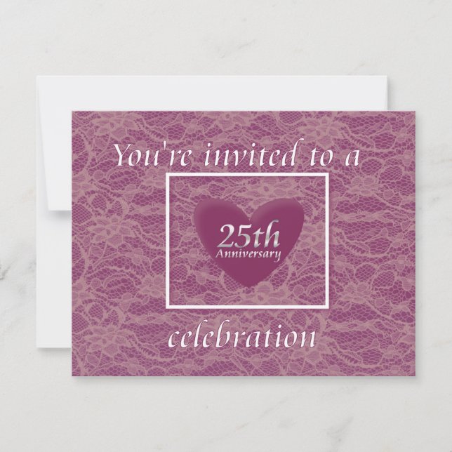 25th Anniversary Celebration Invitation (Front)
