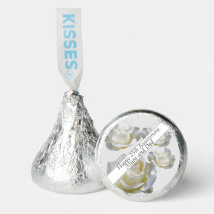 25th Anniversary editable Silver Rose     Hershey®'s Kisses®