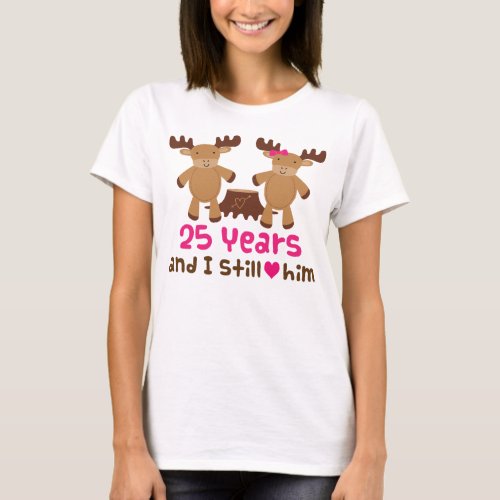 25th Anniversary Gift For Her T_Shirt