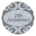 25th Anniversary Gifts Classic Round Sticker