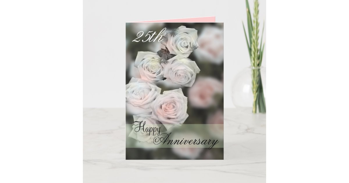 25th Anniversary greeting Card | Zazzle.com