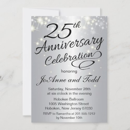 25th Anniversary Invitation