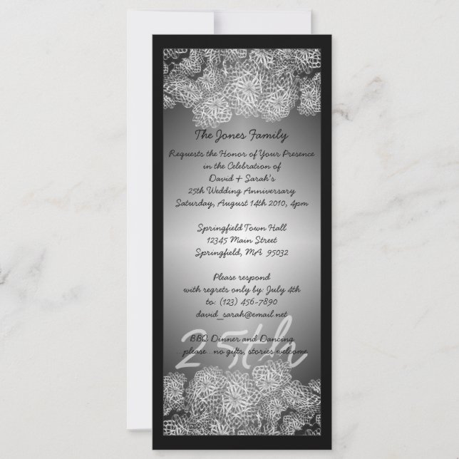 25th Anniversary Invitation (Front)