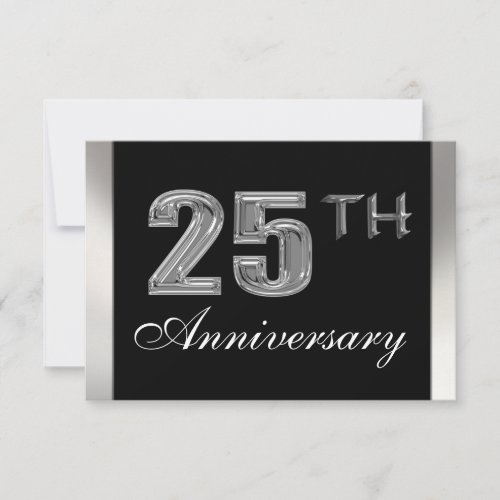 25th Anniversary Invitations