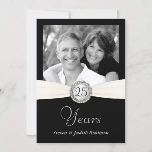 25th Anniversary Invitations _ Custom Photo