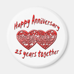 25th. Anniversary Magnet
