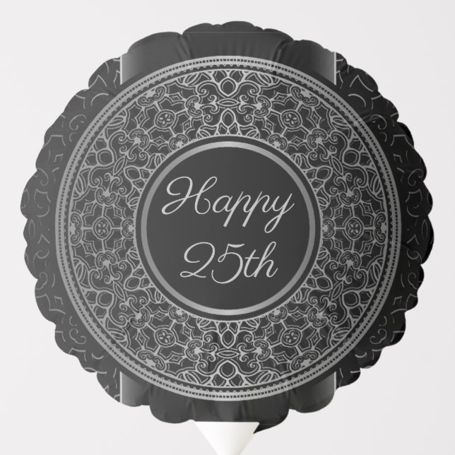 25th Anniversary Medallion Ballon Balloon (Front)