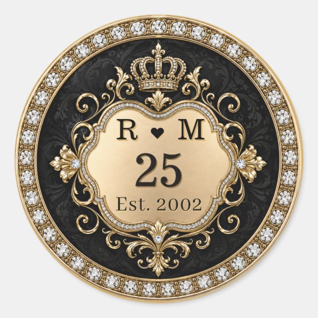25th Anniversary Monogram Gold Seal (Front)