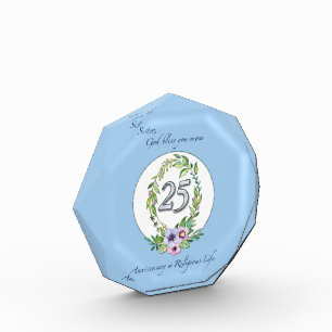 25th Anniversary of Catholic Nun Wreath and Silver Award