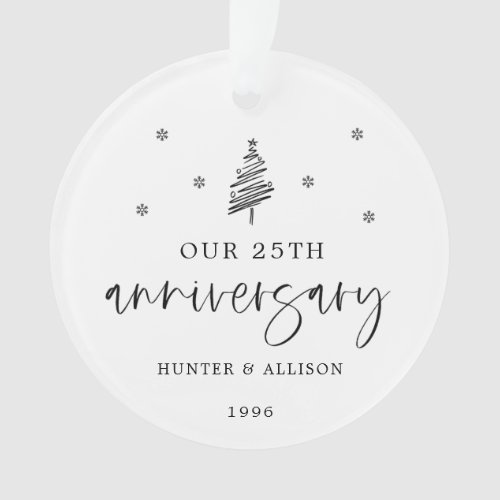 25th Anniversary Ornament