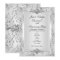 25th Anniversary Party Damask Silver White Small