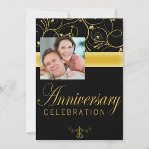 25th Anniversary Party Invitation With Photo