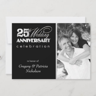 25th Anniversary Party Invitations - 5x7 Flat