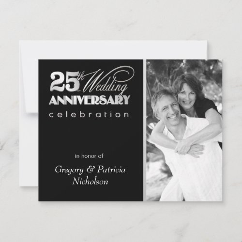 25th Anniversary Party - Photo Invitations