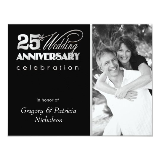 25th Anniversary Party - Photo Invitations | Zazzle