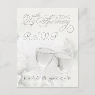 25th Anniversary Party - RSVP Reply Cards
