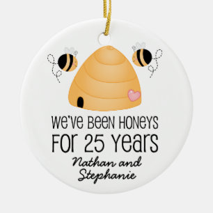 25th Anniversary Personalized Ornament Gift