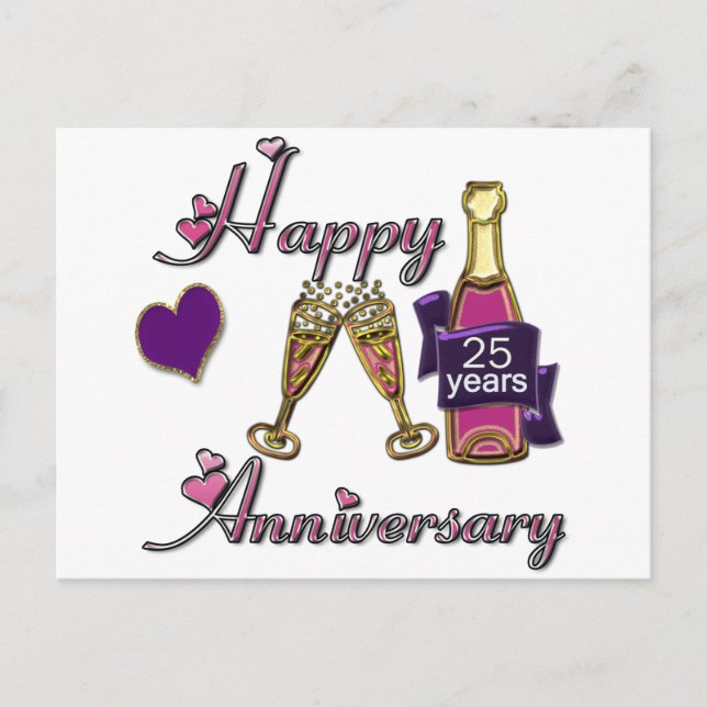 25th. Anniversary Postcard (Front)