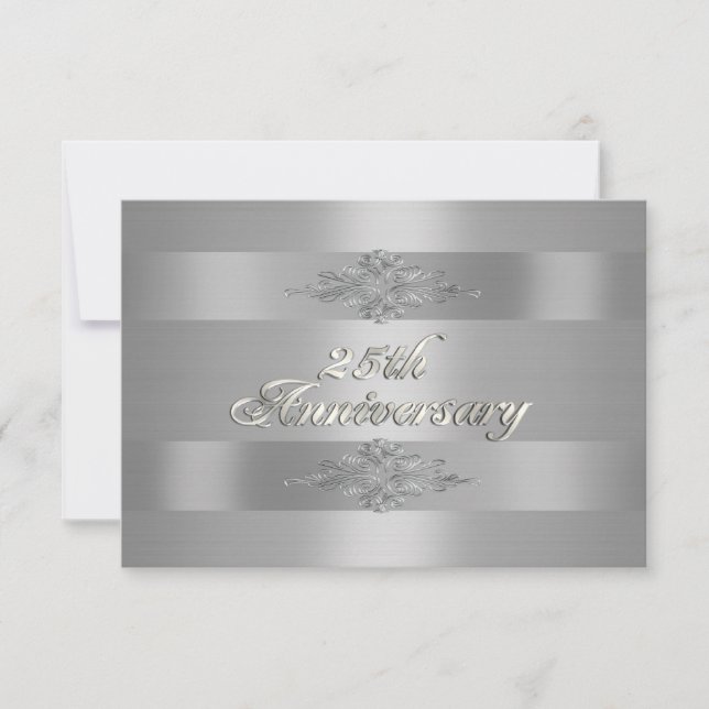 25th anniversary RSVP Card (Front)