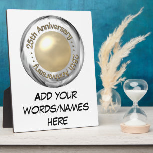 25th Anniversary ("Silver" and "Pearl" '3-D') Plaque