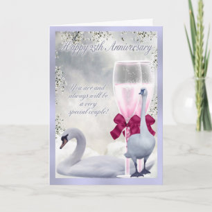 25th Anniversary - Silver Anniversary Card