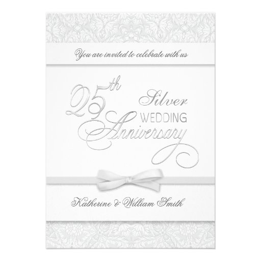 Silver Anniversary Invitations 7