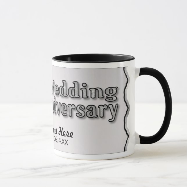 25th Anniversary - Silver - Customize Mug (Right)