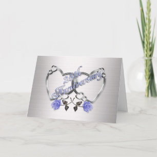 25th Anniversary silver Invitation