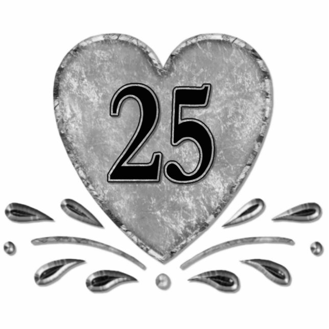 25th Anniversary - Silver Keychain (Front)