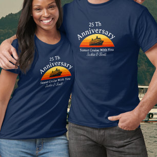 25th Anniversary Sunset Cruise personalize T-Shirt