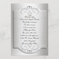 25th Anniversary vow renewal invitation