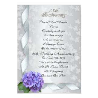 25th Anniversary vow renewal Invitation