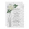 25th Anniversary vow renewal Invitation White rose