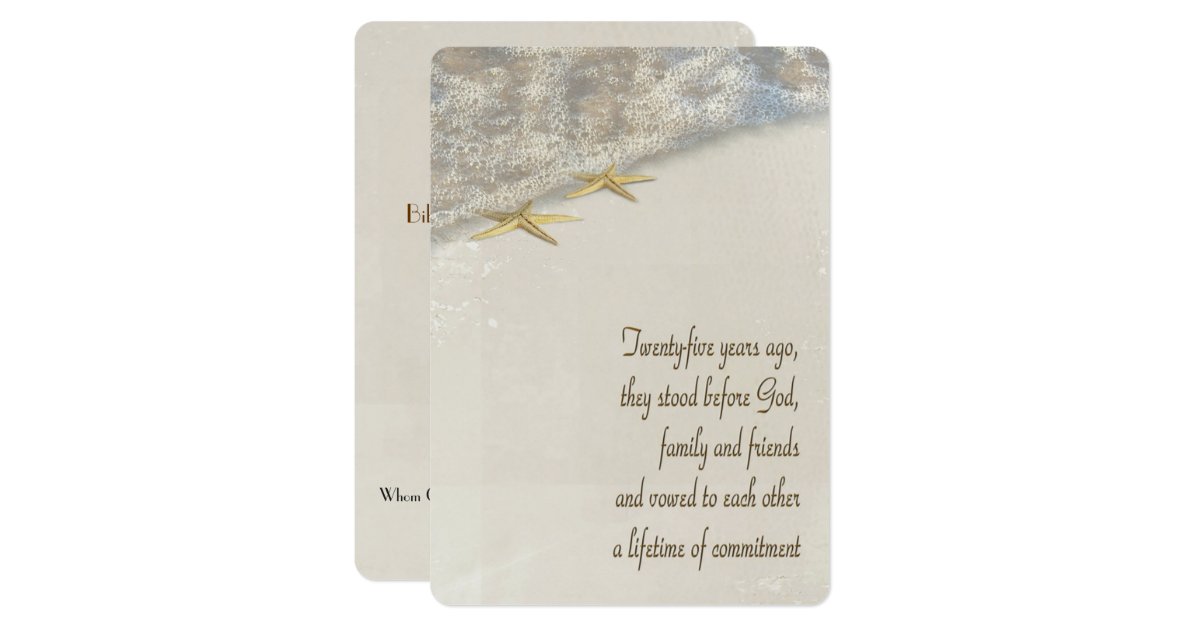 25th Anniversary Vow Renewal Wedding Program Zazzle.com