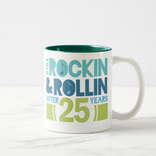 25th Anniversary Wedding Gift Two_Tone Coffee Mug