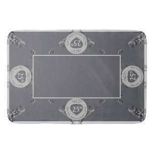 25th/Any Wedding Anniversary Bath Mat