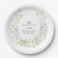 25th Birthday April Birthday Month Daisy Custom