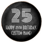 [ Thumbnail: 25th Birthday - Art Deco Inspired Look "25", Name ]