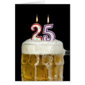 25th birthday candles in beer (Front)
