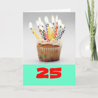 25th Birthday Card