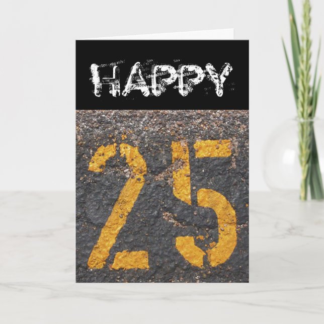 25th Birthday-Card Card (Front)