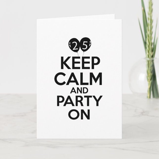 25th birthday designs card (Front)