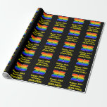 [ Thumbnail: 25th Birthday: Fun, Colorful Rainbow Inspired # 25 Wrapping Paper ]