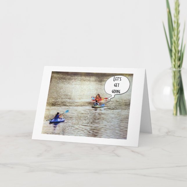 **25th BIRTHDAY** GREETING CARD KAYAK STYLE (Front)