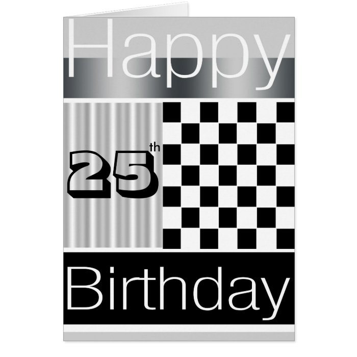 Cards, Note Cards and Happy 25th Birthday Greeting Card Templates
