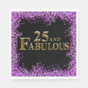 25th Birthday  Napkins