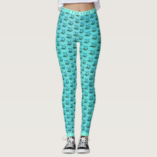 25th Birthday or Anniversary Peacock Feathers Leggings