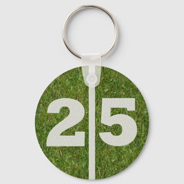 25th Birthday Party Favor Keychain (Front)
