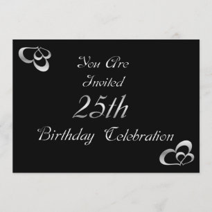 25th Birthday Party Invitation